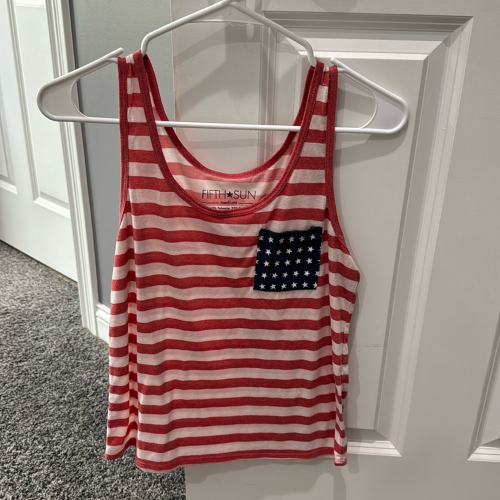 American flag tank, size M